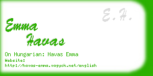 emma havas business card